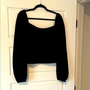 🔴5 for $25- Express black top blouse M